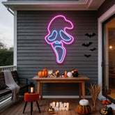 Scream Ghost Neon Sign