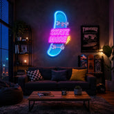 Skate More Led Neon Acrylic Artwork