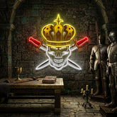 Skull King LED Neon Sign Light Pop Art