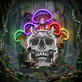 Skull Mushroom LED Neon Sign Light Pop Art