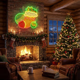 Sock of gifts Art worK Led Neon Sign Light