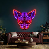 Sphynx Cat Head LED Neon Sign Light Pop Art