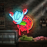 Sweet Attack Donut LED Neon Sign Light Pop Art