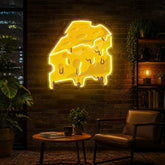 Thick Cheese Slice Led Neon Acrylic Artwork