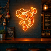 Thumps-up Shrimp Led Neon Acrylic Artwork
