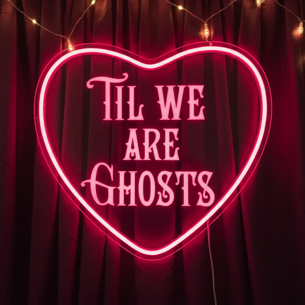 Til We Are Ghosts Neon Sign for Wedding&Home Decor – view 4