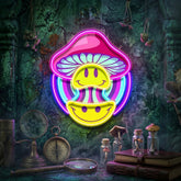 Trippy Mushroom Vibes LED Neon Sign Light Pop Art
