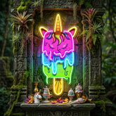 Unicorn Ice Cream LED Neon Sign Light Pop Art