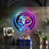 Virgo Zodiac Horoscope Neon Sign