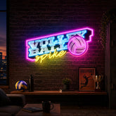 Volleyball Spike LED Neon Sign Light Pop Art