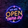 We Are Open Come In Neon Sign Shop Open Sign