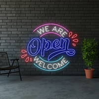 We Are Open Welcome Neon Sign