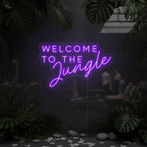 Welcome to the Jungle Neon Sign for Home Decor Party Decoration