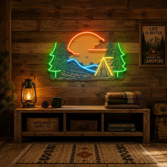 Winter Relaxation Led Neon Acrylic Artwork
