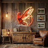 Young Man Fishing LED Neon Sign Light Pop Art