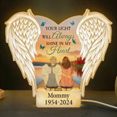 Your Light Will Always Shine In My Heart - Personalized Light Box