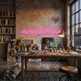 Custom Neon: MOMO'S ARTROOM