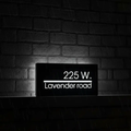 Custom Led Address Number Sign House Sign Light Box