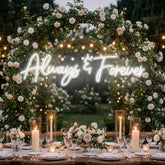 Always And Forever Wedding Neon Sign Light