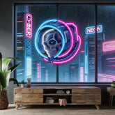 Astronaut Skull LED Neon Sign Light Pop Art