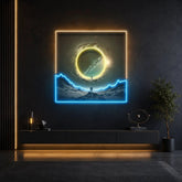 Astronaut With Space Gate LED Neon Sign Light Pop Art