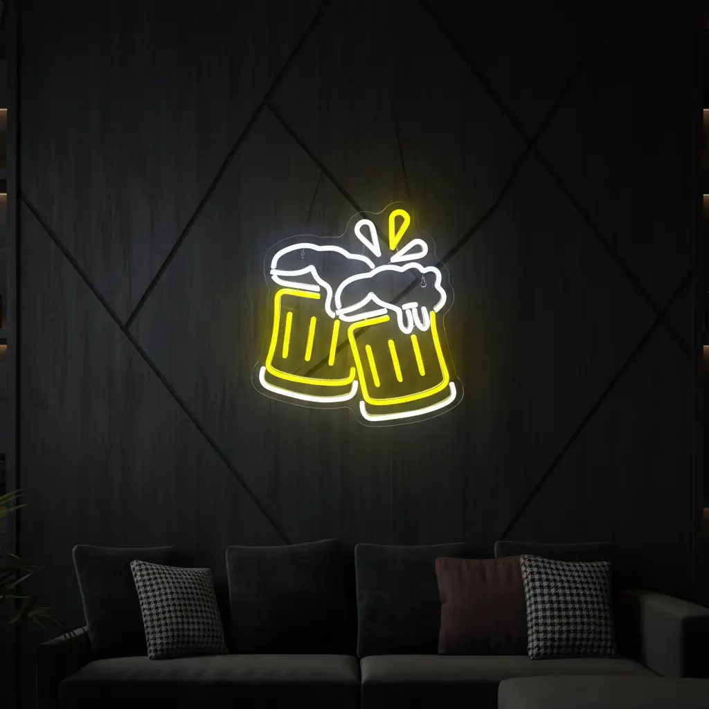 Beer Cheers Neon Sign