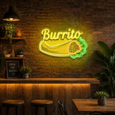 Burrito Led Neon Acrylic Artwork