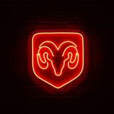 Dodge Logo Neon LED Sign Garage Man Cave Home Decor