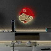 Mario Neon Sign Cartoon Neon Sign Wall Decor Art