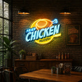 Fried Chicken Led Neon Acrylic Artwork