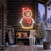 Christmas Snowman Neon Sign