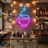 Coffee Cup Led Neon Sign Light