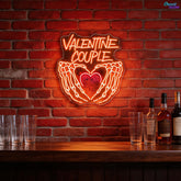 Skeleton Love: A Heart of Bones Best Gift For Valentine Neon Sight Light Artwork