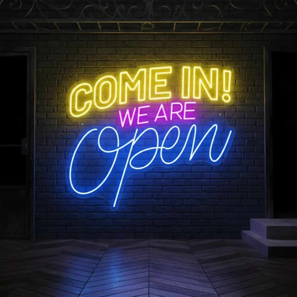 Come in We're Open Neon Sign Shop Neon Sign