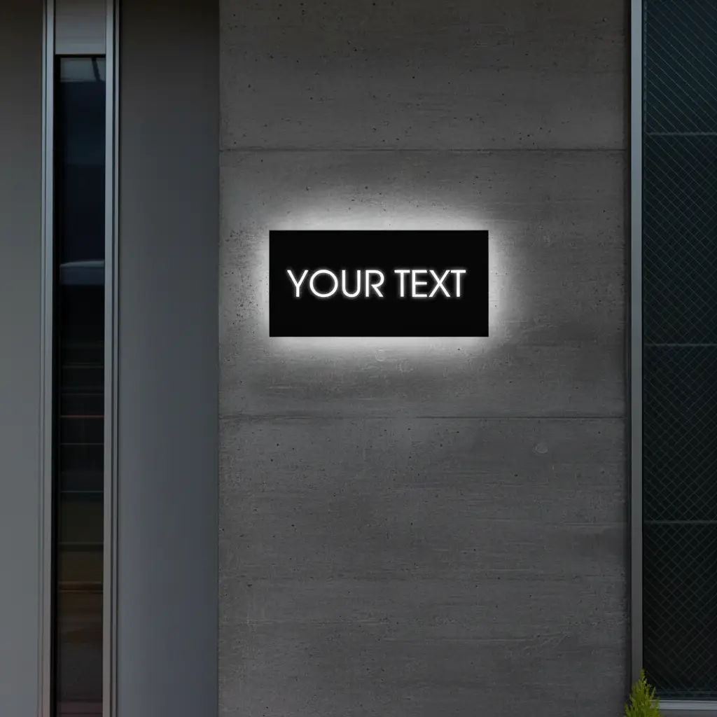 Custom Led Address Number Sign House Sign Light Box