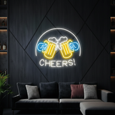 Beer Cheers Neon Signs Lights Bar Art Wall Decor