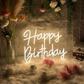 Happy Birthday Neon Sign for Party Decor
