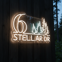 Custom Metal House Number Sign Address Plaque