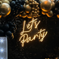 Let's Party Neon Sign Design Party Neon Sign
