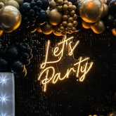 Let's Party Neon Sign Design Party Neon Sign