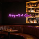 Custom Neon: A Guy walks i...