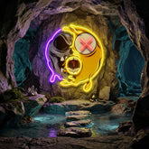 Dead Emoji Skull LED Neon Sign Light Pop Art