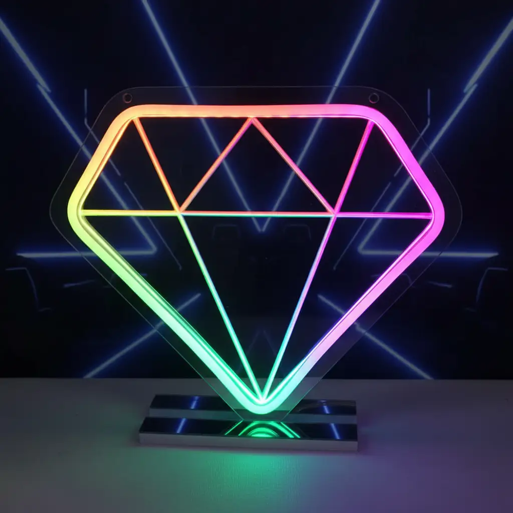 Mirror Neon Sign for Home&Shop Decor