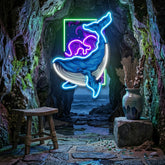 Dream Whale LED Neon Sign Light Pop Art