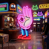 Flat Ok Fingers Hand LED Neon Sign Light Pop Art