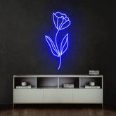 Flower line Led Neon Sign Light