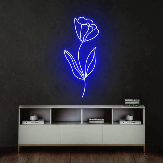 Flower line Led Neon Sign Light