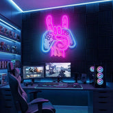 Game Hand Sign Artwork Led Neon Sign Light