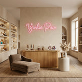 Custom Neon: Yorkie Paw
