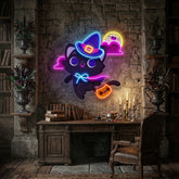 Halloween Cat LED Neon Sign Light Pop Art